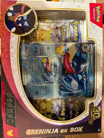 Pokémon 30th celebrations Greninja ex box for sale sealed