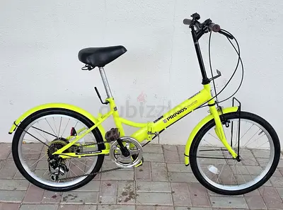 Foldable 20" Pronros City Bike - Bright Yellow, Good Condition