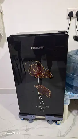 Nikai Single Door Mini Refrigerator with Floral Design - Good Condition