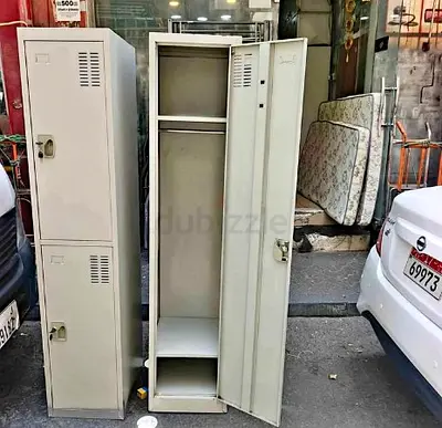 Metal 2-Door Office Locker / Wardrobe — Good Used Condition