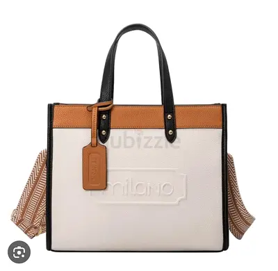 Milano- Philomena Tote Bag- Cream- Brand New