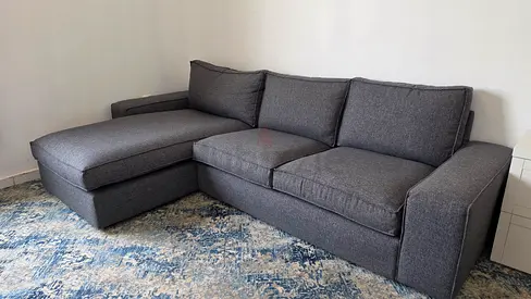 IKEA KIVIK L-shaped 3-seater Sofa with Chaise - Good Condition
