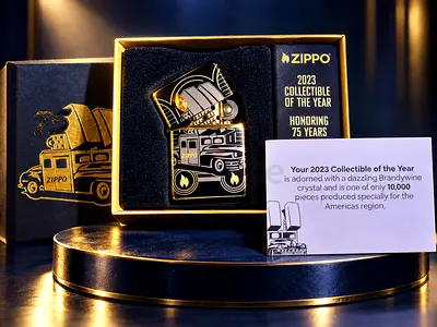 BRAND NEW Zippo 2023 Collectible of the Year • 75 Years of Zippo Car LIMITED EDITION • 100% Complete