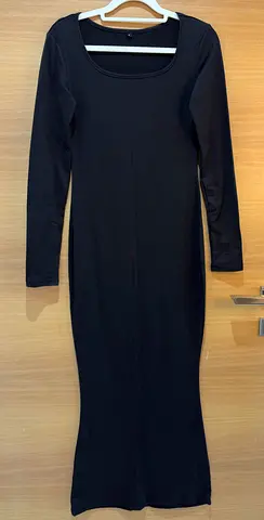 Black Long Sleeve Bodycon Dress - Brand New