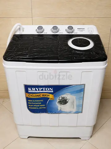 Krypton Semi-Automatic Twin Tub Washing Machine - 7kg (Good Condition)