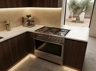 Bosch Series 8 Gas Cooker With Electric Oven 90Cm, Latest Model, Very Clean & Perfect Working