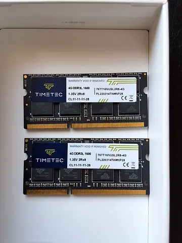 Timetec RAM module, 4GB, DDR3L 1600, CL11-11-11-28