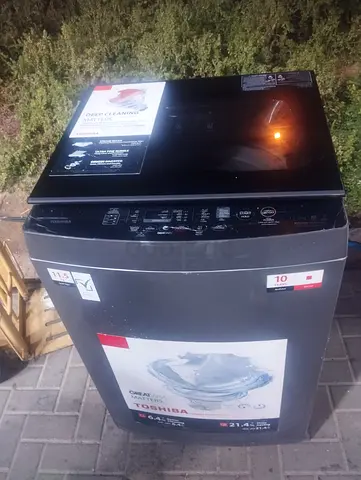 Toshiba 11.5 kg Top Load Washing Machine - AW-DUHN1250LUPA (Black) Read Description