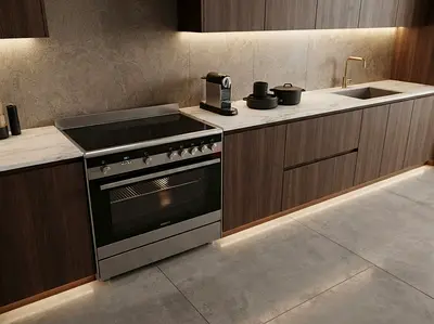 Siemens iQ700 Electric Ceramic Cooking Range 90x60Cm With Dual Fan, Excellent Condition