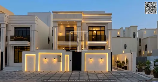 Villa for sale opposite a garden, including registration fees, electricity, water and air conditioning.