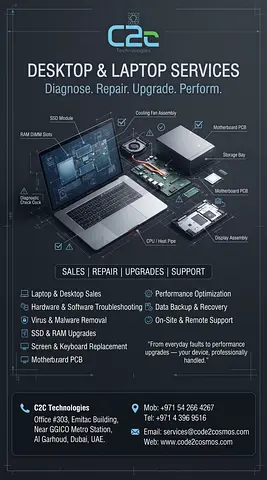 C2C Technologies — Desktop & Laptop Repair, Upgrade & Support (Dubai)