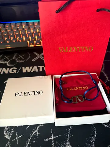 Valentino bracelet blue cotton