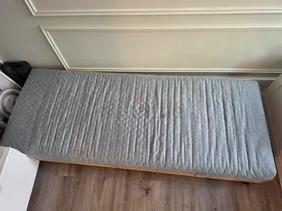 Ikea Utaker single grey daybed/mattress on wooden base - good condition