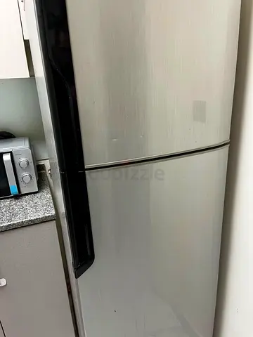 Panasonic Silver double-door fridge, perfect working condition