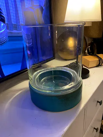 West Elm hurricane lamp