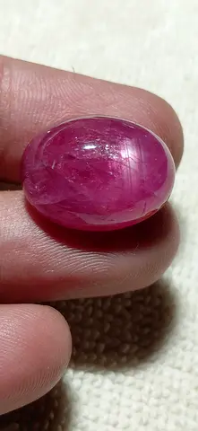Natural Pink/Red Star Ruby Cabochon — Untreated Gemstone
