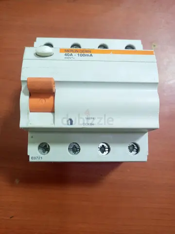 Used Merlin Gerin 4-pole RCCB 40A 100mA Residual Current Device