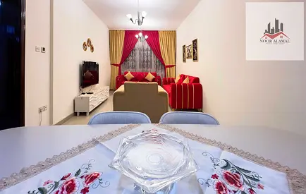 الشارقه التعاون شقه غرفتين صاله ومطبخ حمامين وبلكونه