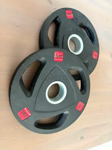 Pair of 5kg Olympic Grip Weight Plates (2 x 5kg)