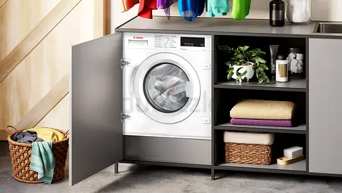 Bosch Built-In Washing Machine, EcoSilence Drive & Touch Control, 8 kg & 1200 RPM, German Engineerin