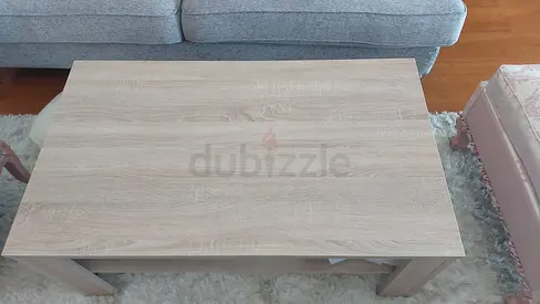 Light wood rectangular coffee table - good condition