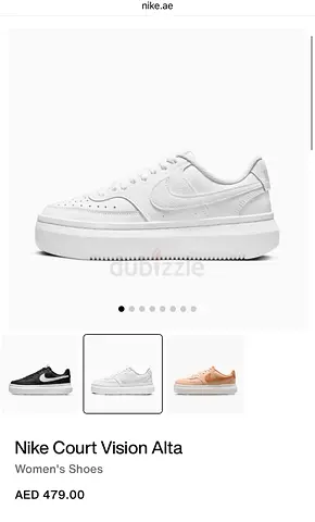 Nike Court Vision Alta - White Platform Sneakers (Women's) - Excellent Condition