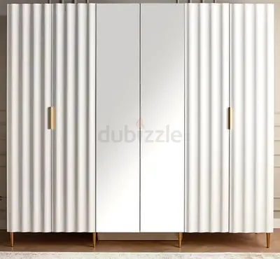 Homecenter - Swirl 6-Door Wardrobe with Drawer