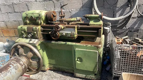 Used Heavy-Duty Metal Lathe - Industrial Bench Lathe
