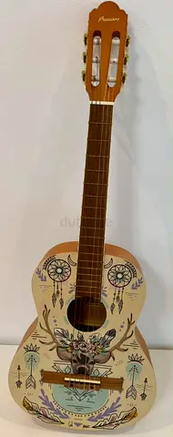 Bamboo Classic Guitar from Melodica – 3/4 size with Natural Finish, Good Condition