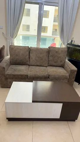 3-Seater Sofa with Matching Table Set – AED 350