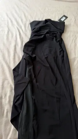 BABYBOO Black strapless evening gown, size tag attached SIZE S