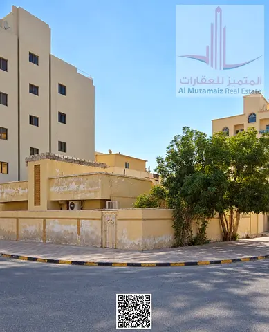 فرصة استثمارية أرض للبيع في النعيمية 2 عجمان سكني استثماري زاوية شارعين مساحة 334 متر وتصريح G+4 عليها بيت للهدم بسعر 900 ألف درهم