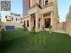 Own a prestigious address in Al Alia, Ajman | An upscale villa featuring modern design and spacious,