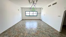 Two bedroom apartment with living room for annual rent in Al Majaz 3 Sharjah free AC built in wardro