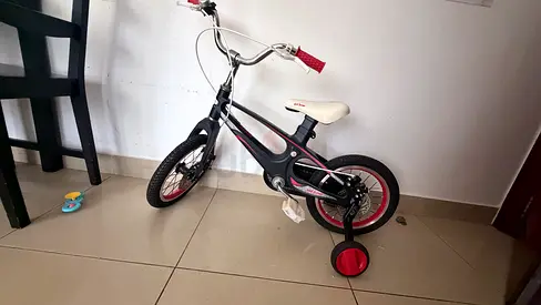 Kids 12-inch Bicycle with Training Wheels — Good Condition