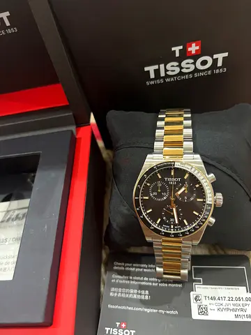 Tissot Two-Tone Chronograph Men's Watch - Like New with Box