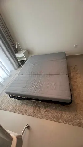 Foldable Guest Sofa Bed / Rollaway Mattress - Light Grey, Brand New Never Used