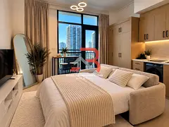 Furnished Studio | Lincoln Park A | Downtown City View