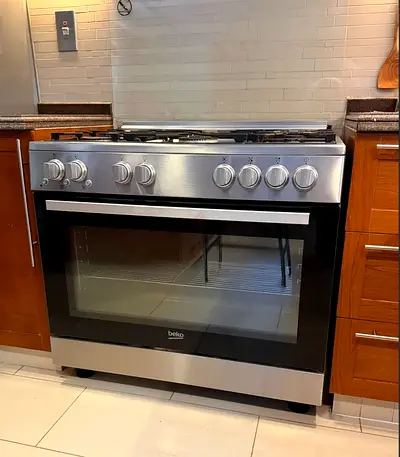 Beko 5 Burners Full Gas Cooking Range Oven With Fan Latest Version 90cm
