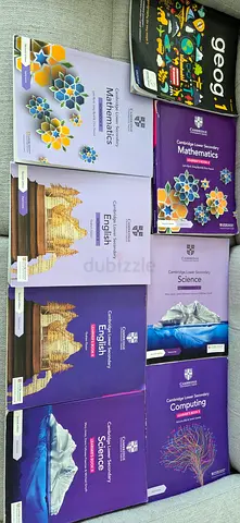 Cambridge Lower Secondary Textbooks Set — Maths, English, Science, Geography, Computing