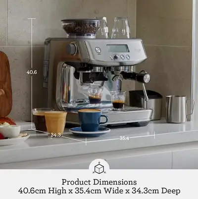 Brand new Semi-Automatic Espresso Machine with Grinder - Stainless Steel