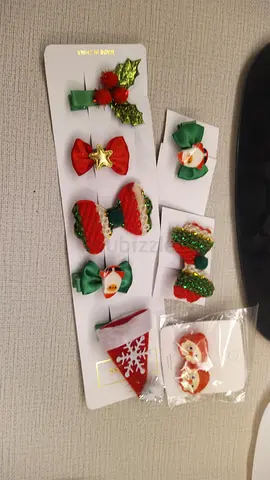 Set of Christmas Hair Clips and earrings (New)