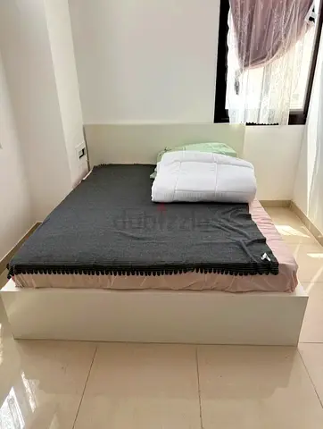 Ikea Queen size bed with mattress and storage drawers
