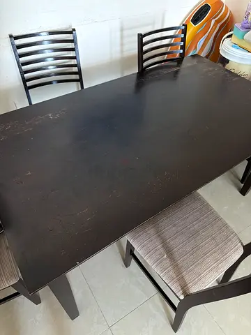 Dining table with chairs