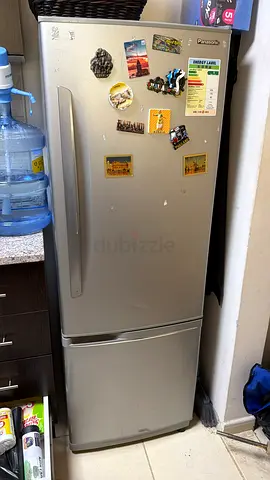 Panasonic - Silver two-door refrigerator with freezer (used, working)