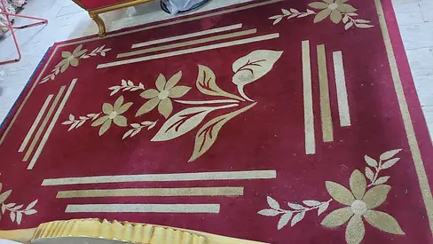 Classifieds: Maroon floral area rug - good condition, 1 large piece ...