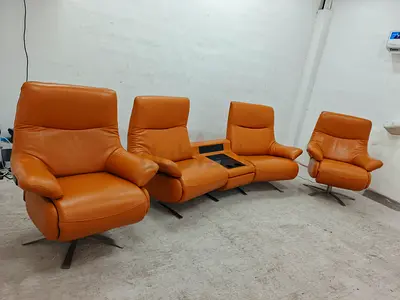 German Original leather Sofa set Electric recliner