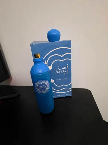 Gassar Alarab Blue Unisex Perfume Bottle - 100ml (Approx) - Lightly Used