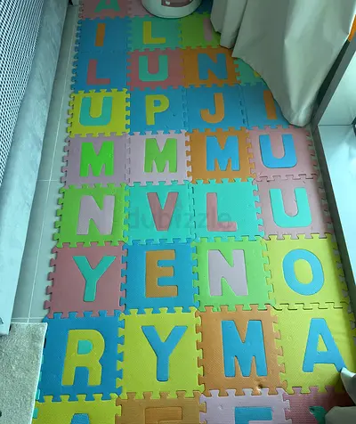 Interlocking Foam Alphabet Play Mat — Colorful Puzzle Floor Mat