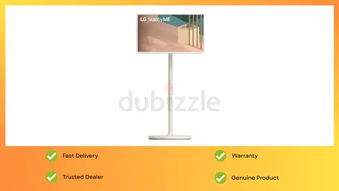 LG Monitor 27 Inch Touch Screen StanbyME  Movable Smart Screen wireless, built-in battery